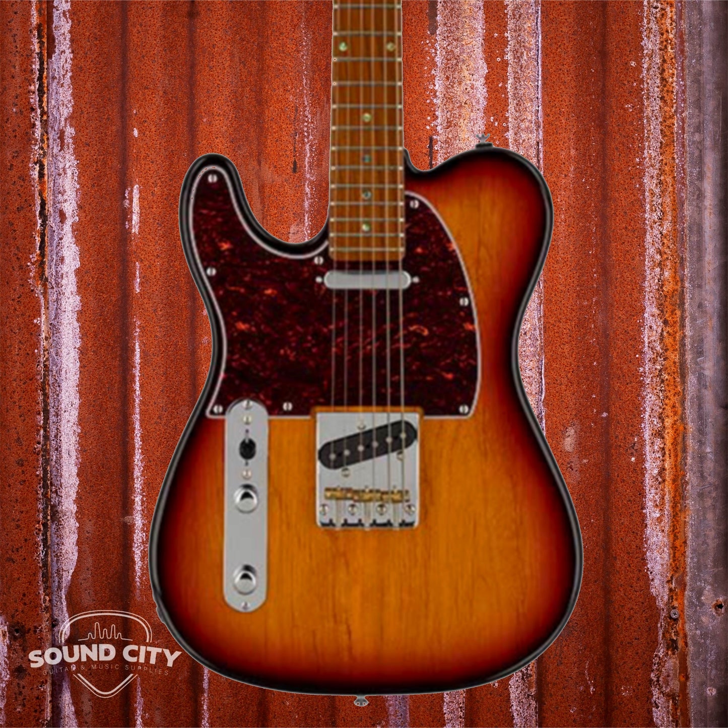 Sire Guitars T7L/3TS 3-Tone Sunburst Lefty Elektrische gitaar