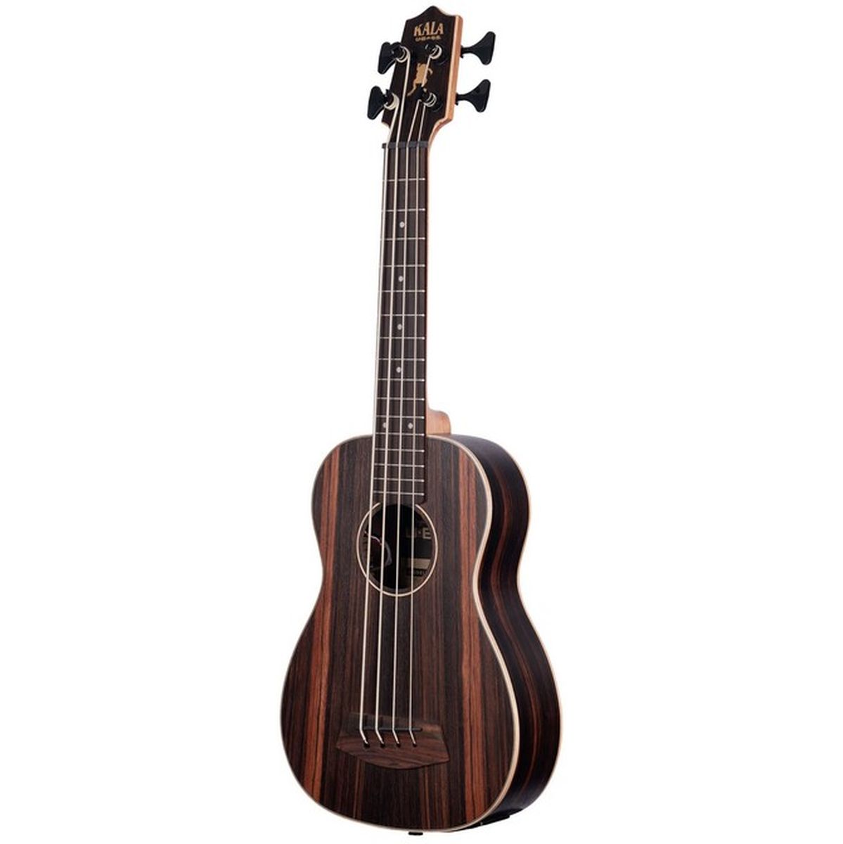 Kala Striped Ebony Fretted Acoustic-Electric U-BASS w/ Round Wounds