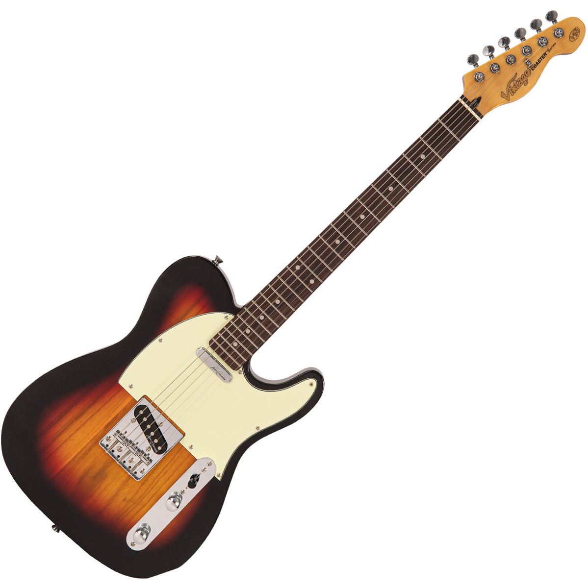 Vintage V20 Coaster Series Electric Guitar - 3 Tone Sunburst