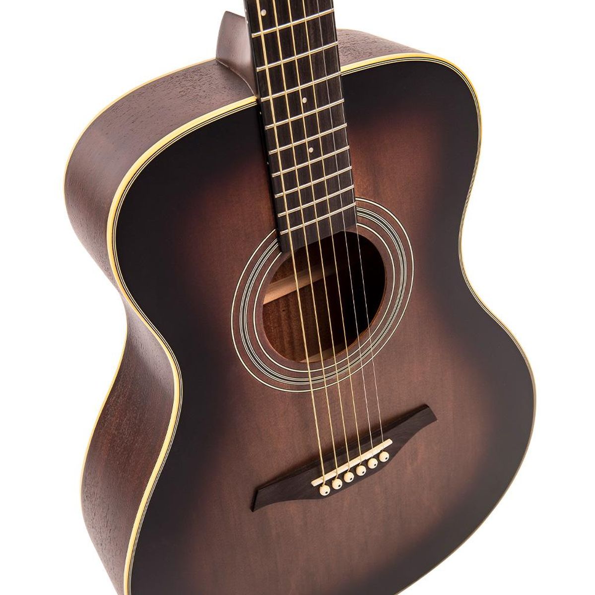 Vintage Folk Guitar - Solid Top-Antiqued Finish