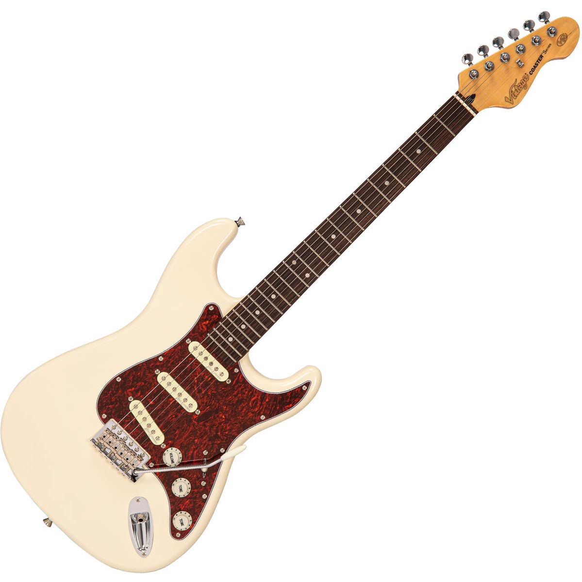 Vintage V60 Coaster Series Electric Guitar - Vintage White