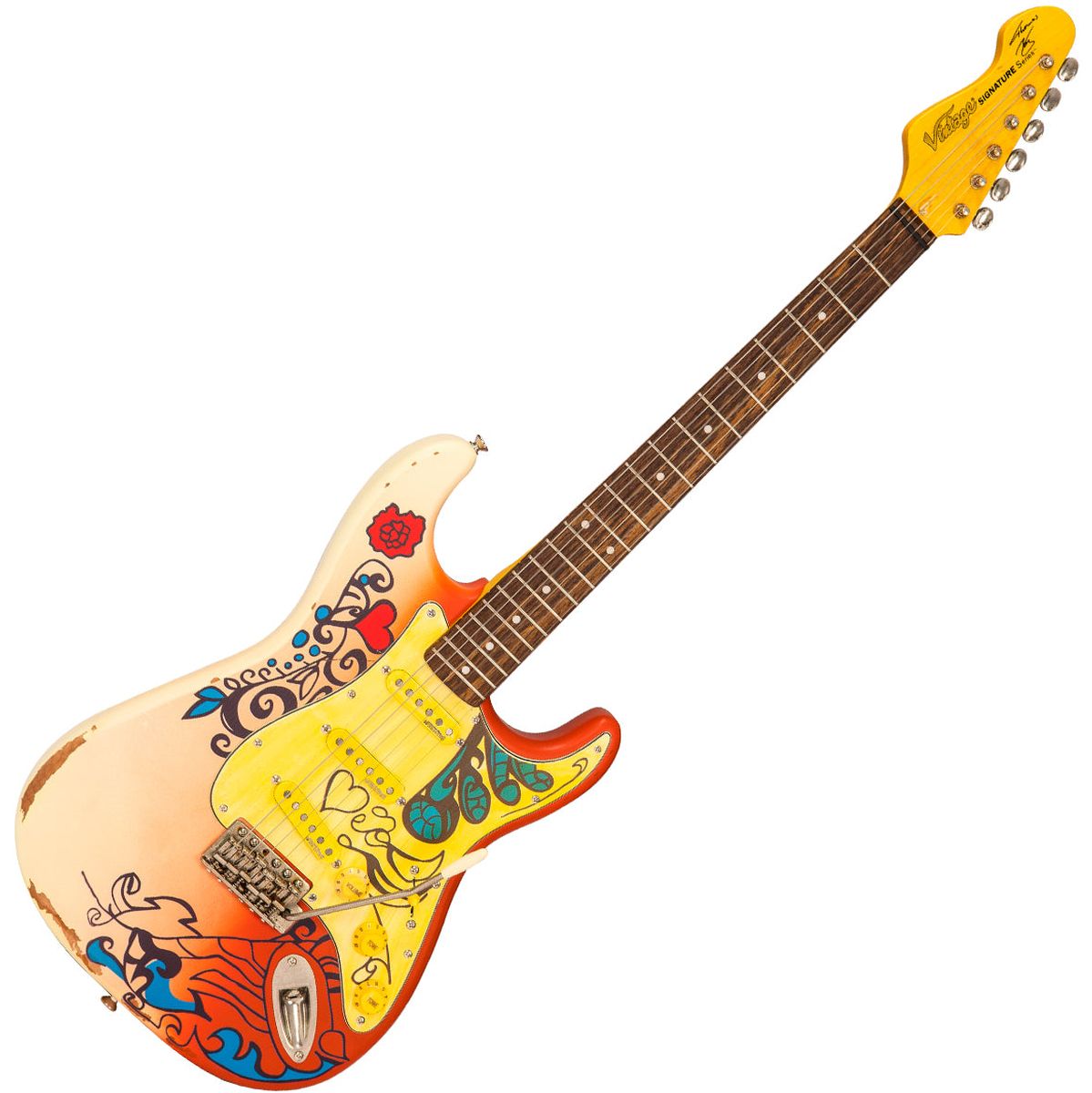 Vintage V6 Icon - Blug Summer Of Love Guitar