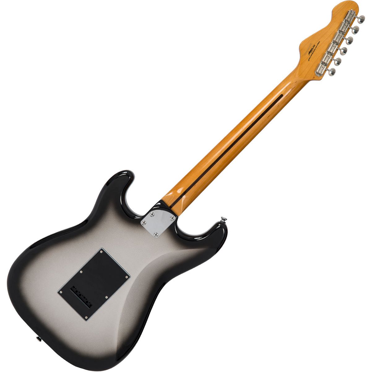Vintage V6 Electric Guitar Maple - Silver Burst