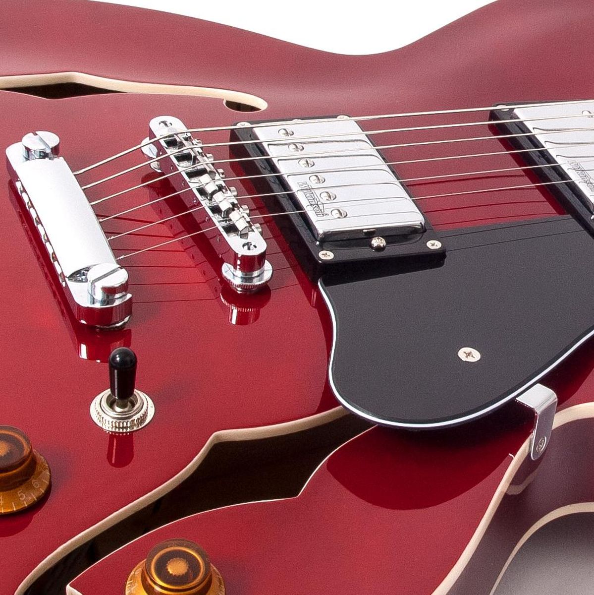 Vintage Semi-Acoustic Guitar - Cherry Red