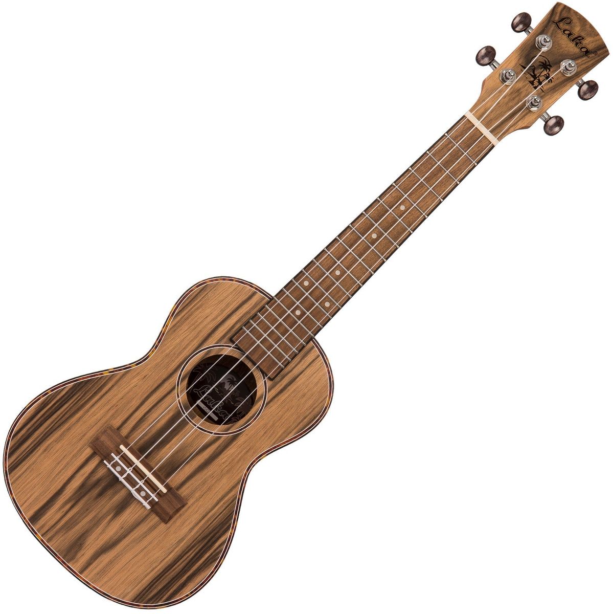 Laka Walnut Series Ukulele & Bag - Concert