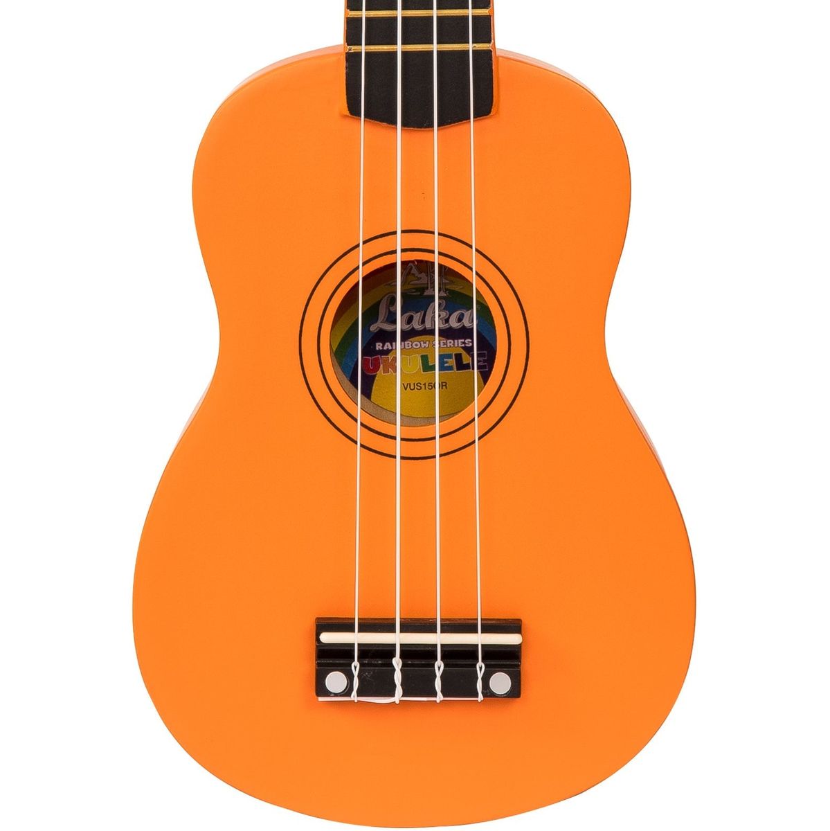 Laka Rainbow Series Ukulele & Bag - Orange