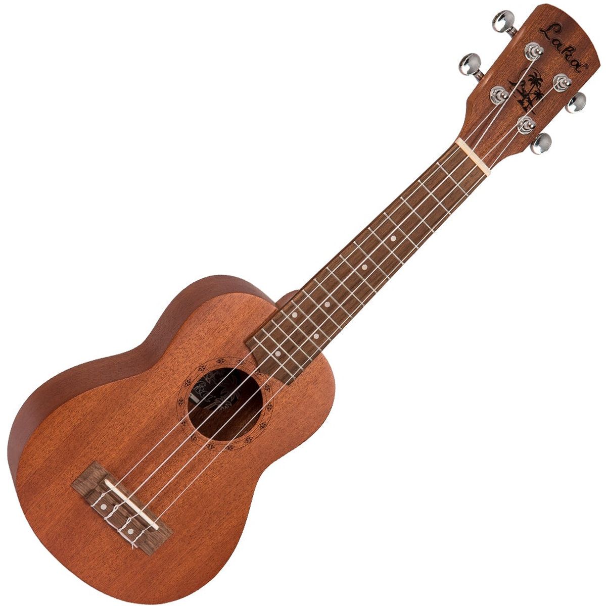 Laka Sapele Series Soprano Ukulele & Bag - Natural Mahogany