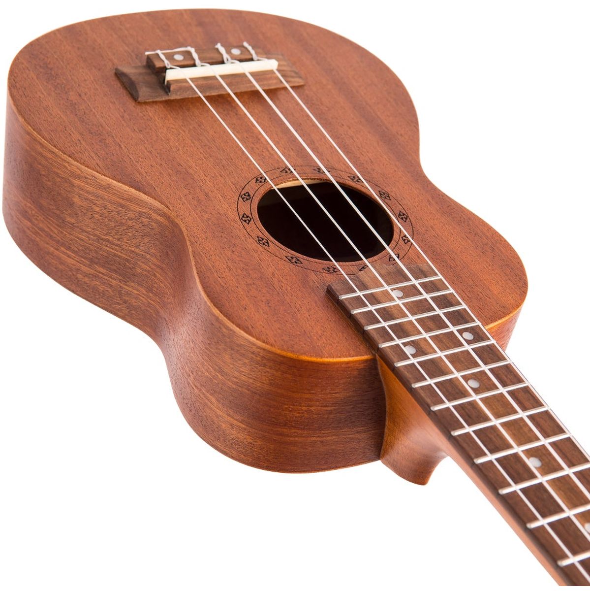 Laka Sapele Series Soprano Ukulele & Bag - Natural Mahogany