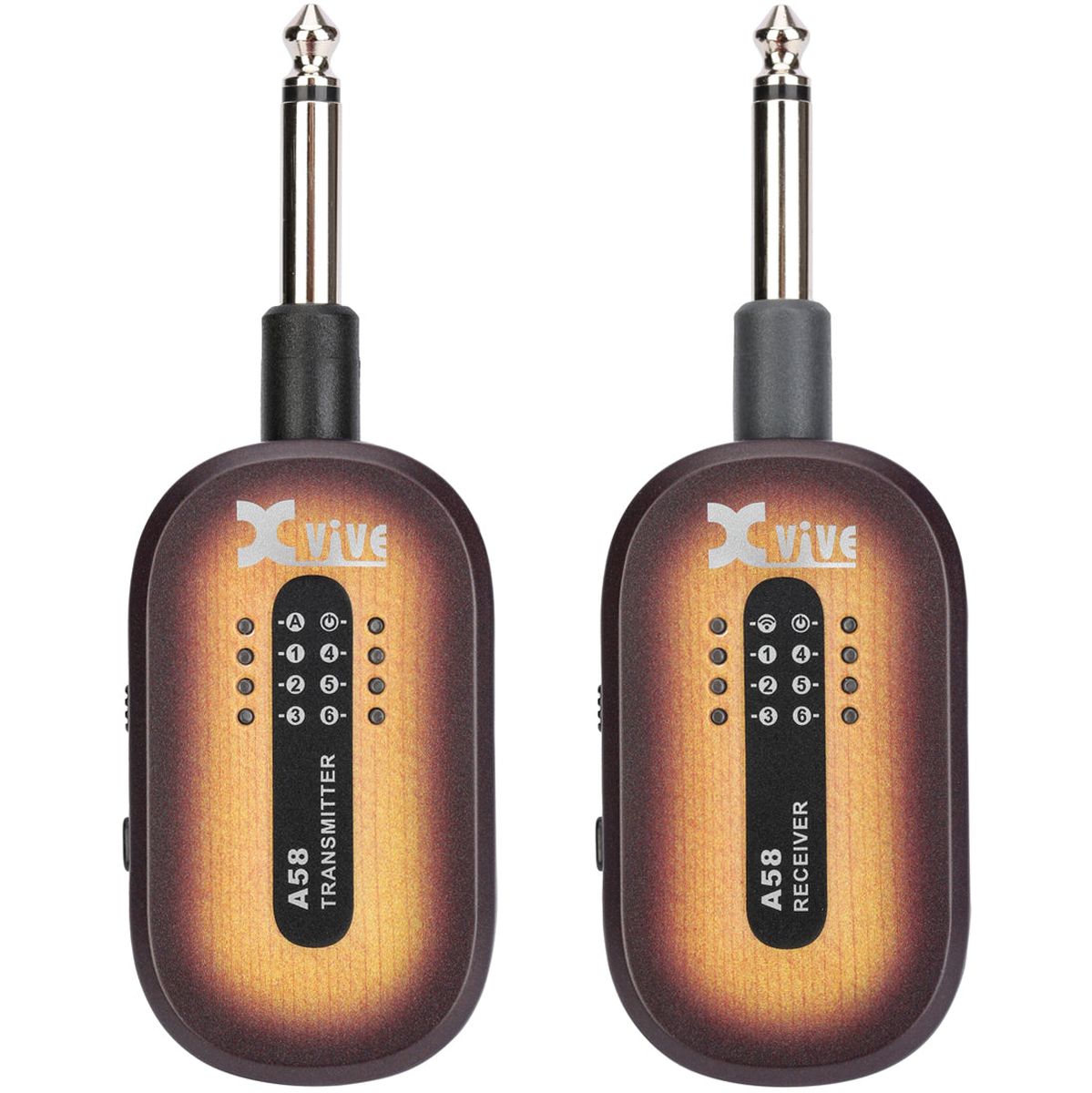 Xvive A58 - 5.8GHz Wireless Guitar System Wcase - Vintage Sunburst