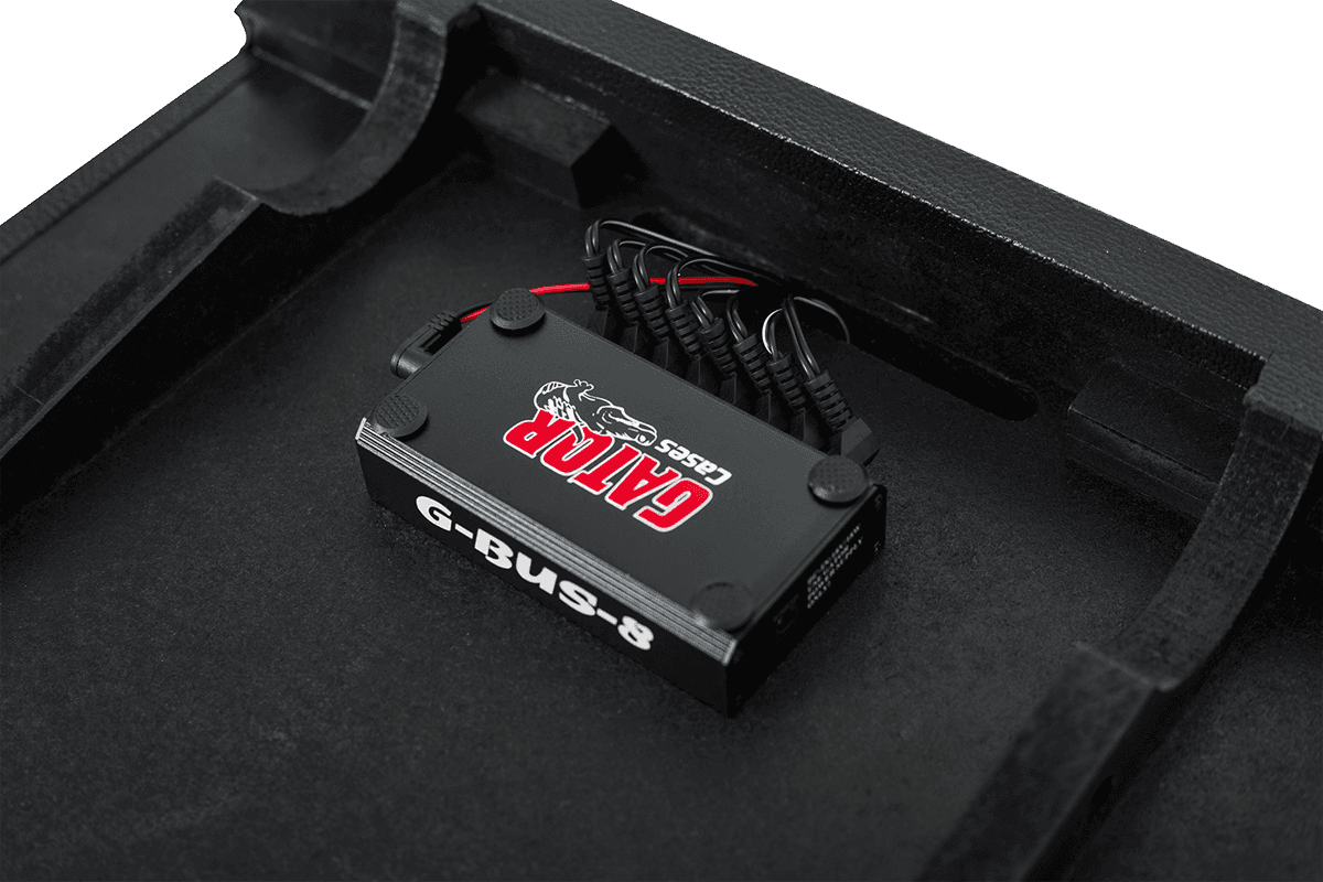 Gator Cases GPT-Black Pedalboard + voeding