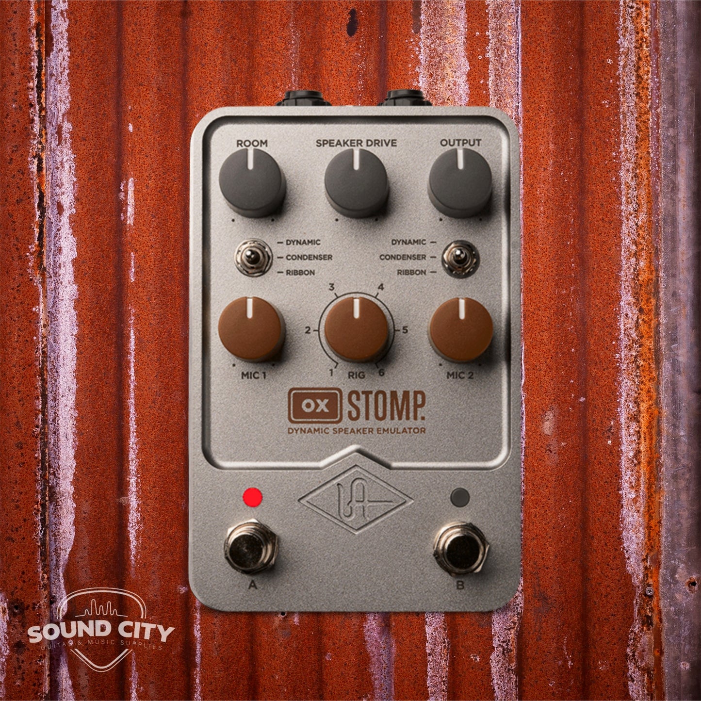Universal Audio UAFX OX Stomp Dynamic Speaker Emulator Gitaarversterker