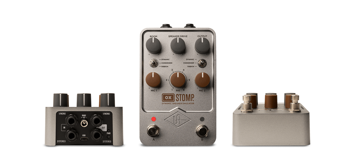 Universal Audio UAFX OX Stomp Dynamic Speaker Emulator Gitaarversterker