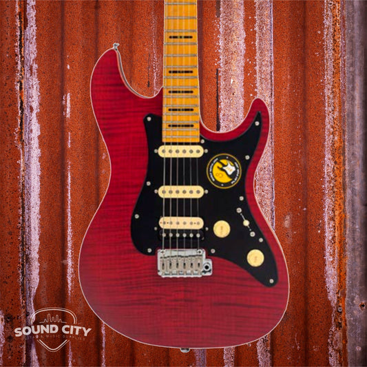 Sire Guitars S7+ FM/STR See Through Red Satin S7 Elektrische gitaar