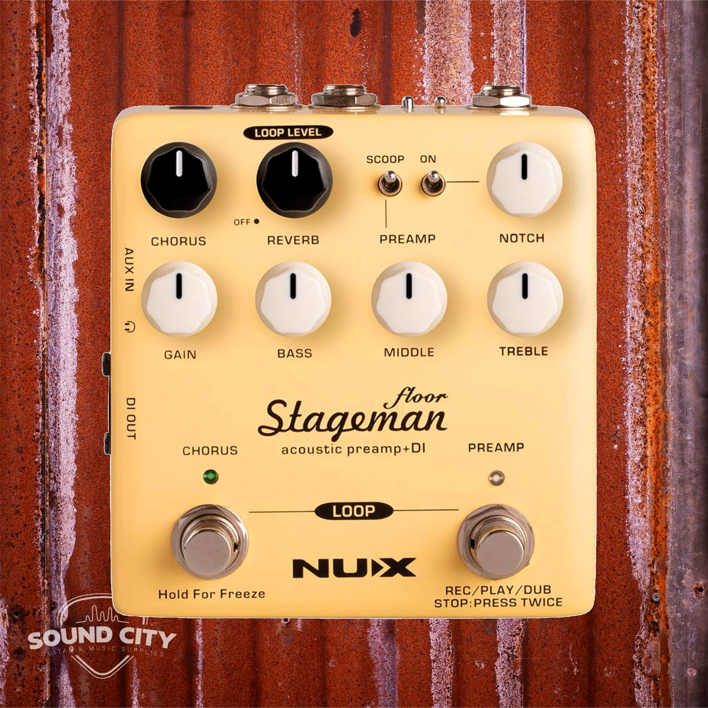 NUX NAP5 Verdugo Series Acoustic Preamp and DI Gitaarversterker
