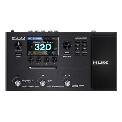 NUX MG30 NUX Multi- Effectpedaal met versterker modeling en IR loader