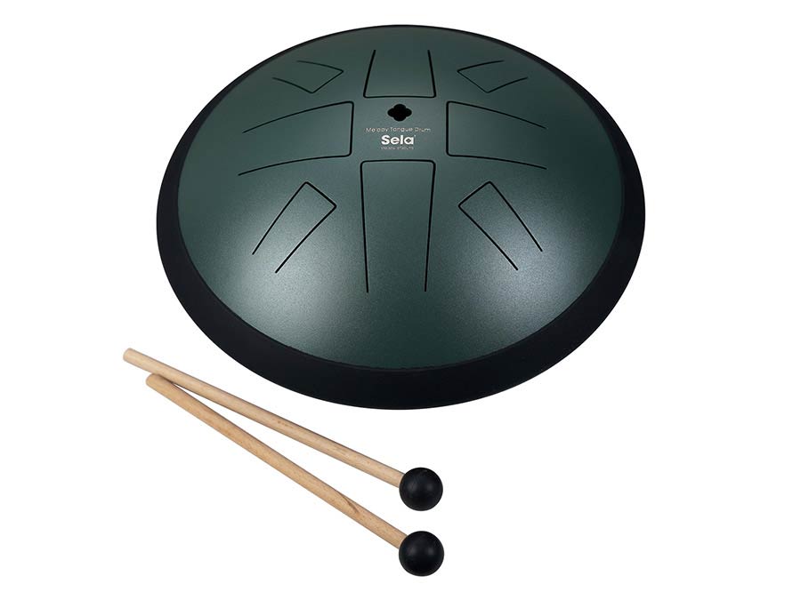 Sela 373 Tongue drum 10" C Golden Gate Dark Green