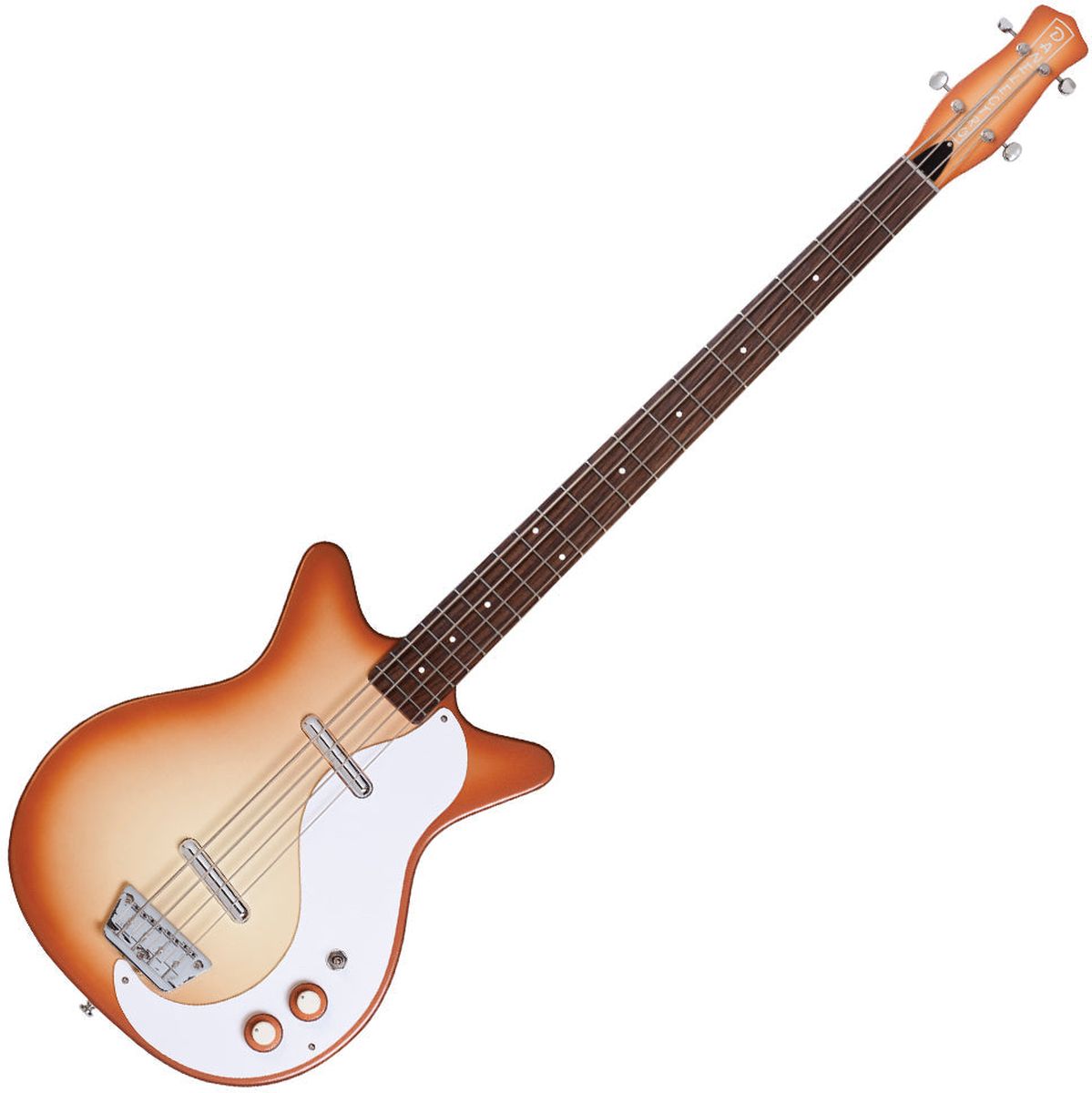 Danelectro 59DC Long Scale Bass - Copper Burst basgitaar