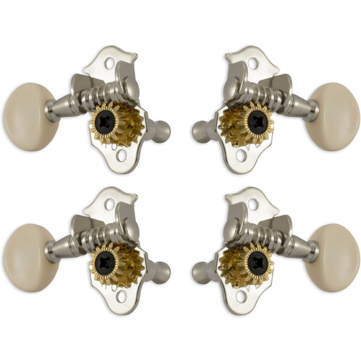 Grover Sta Tite Uke Machine Heads Nickelwhite