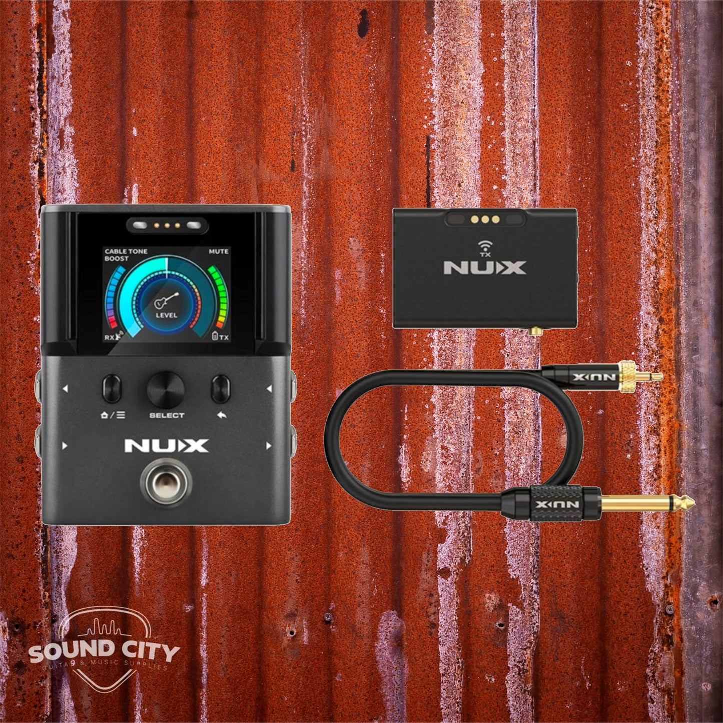 NUX B-8 Wireless 2.4 GHz draadloos gitaarsysteem met ingebouwd stemapparaat