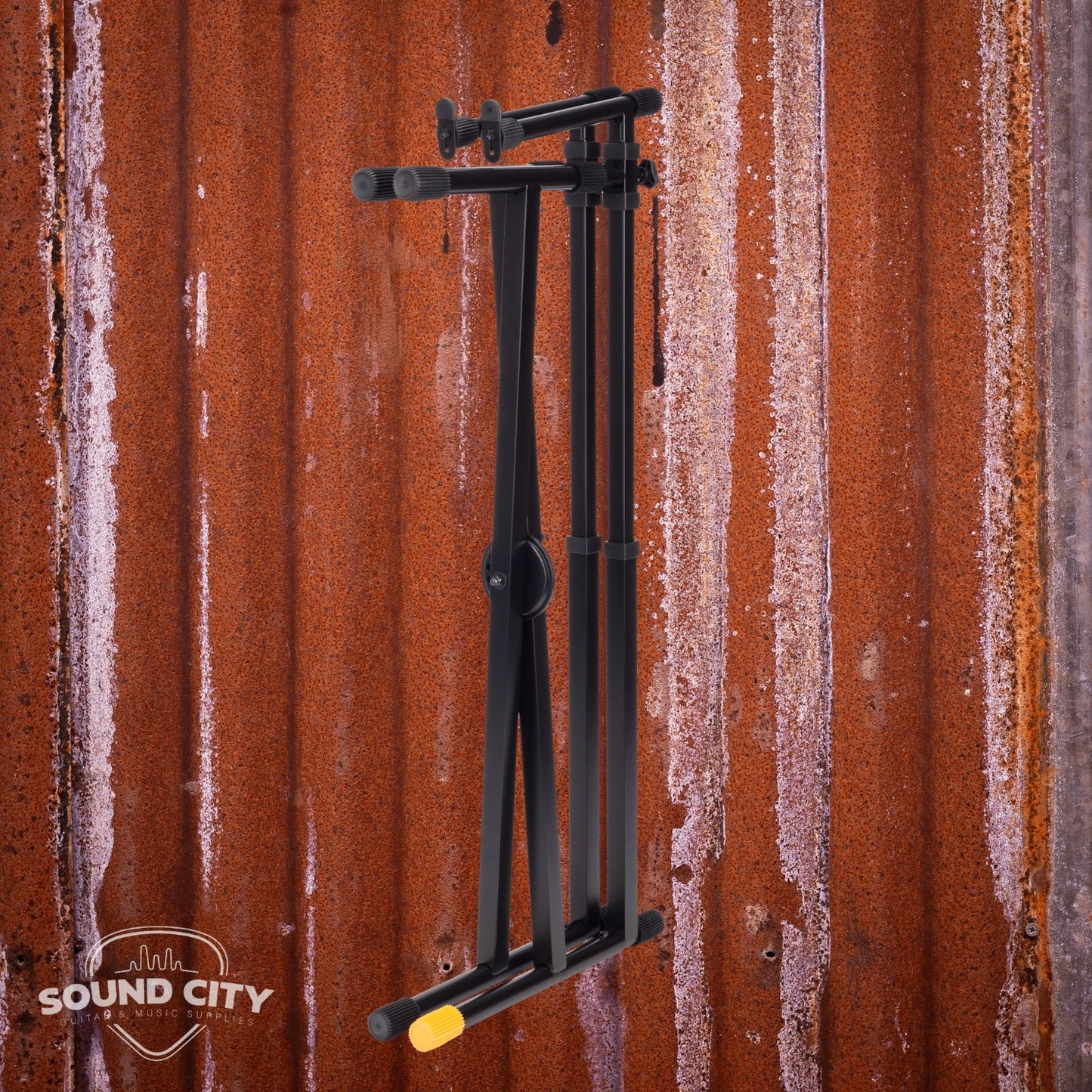 Hercules 210B Double Tier Keyboard Stand, EZ-LOK system