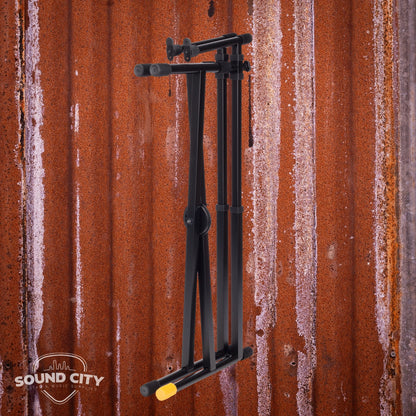 Hercules 210B Double Tier Keyboard Stand, EZ-LOK system