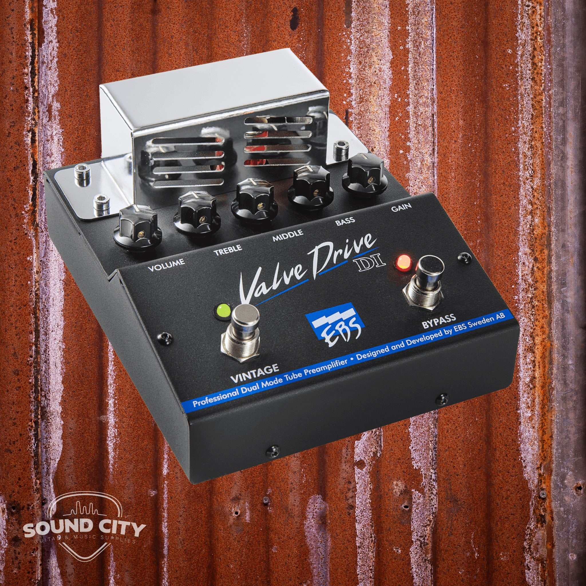 EBS Valvedrive Bass Preamp DI class A met buis