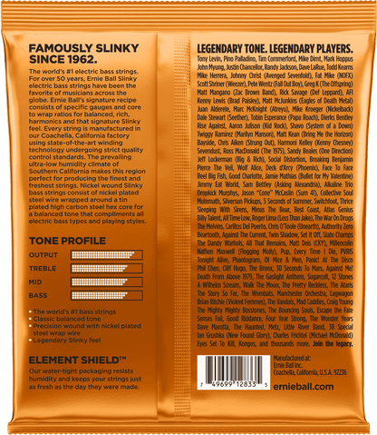 Ernie Ball 2833 Hybrid Slinky Bass 45-105 snaren