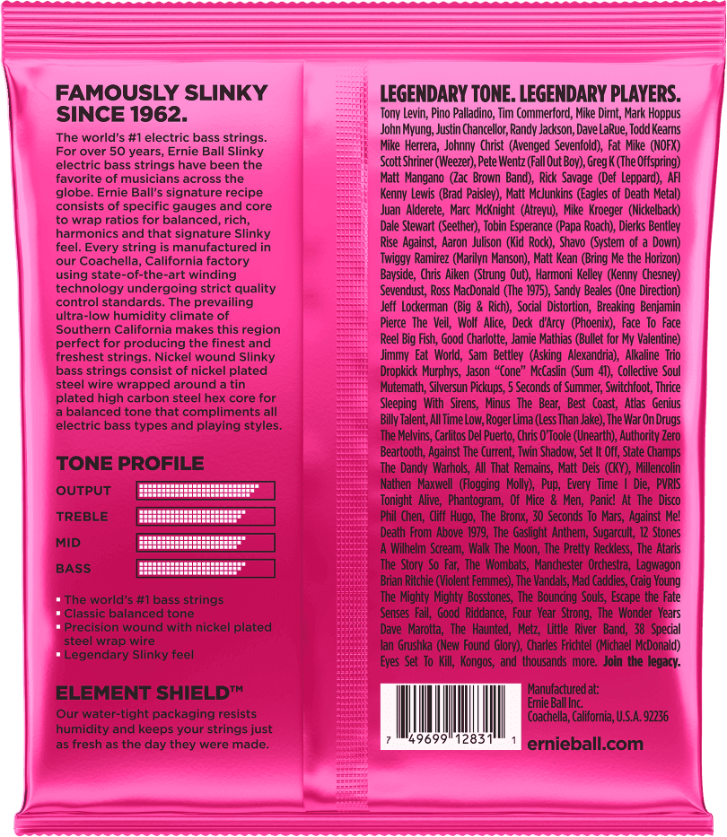 Ernie Ball 2834 Super Slinky Bass 45-100 snaren