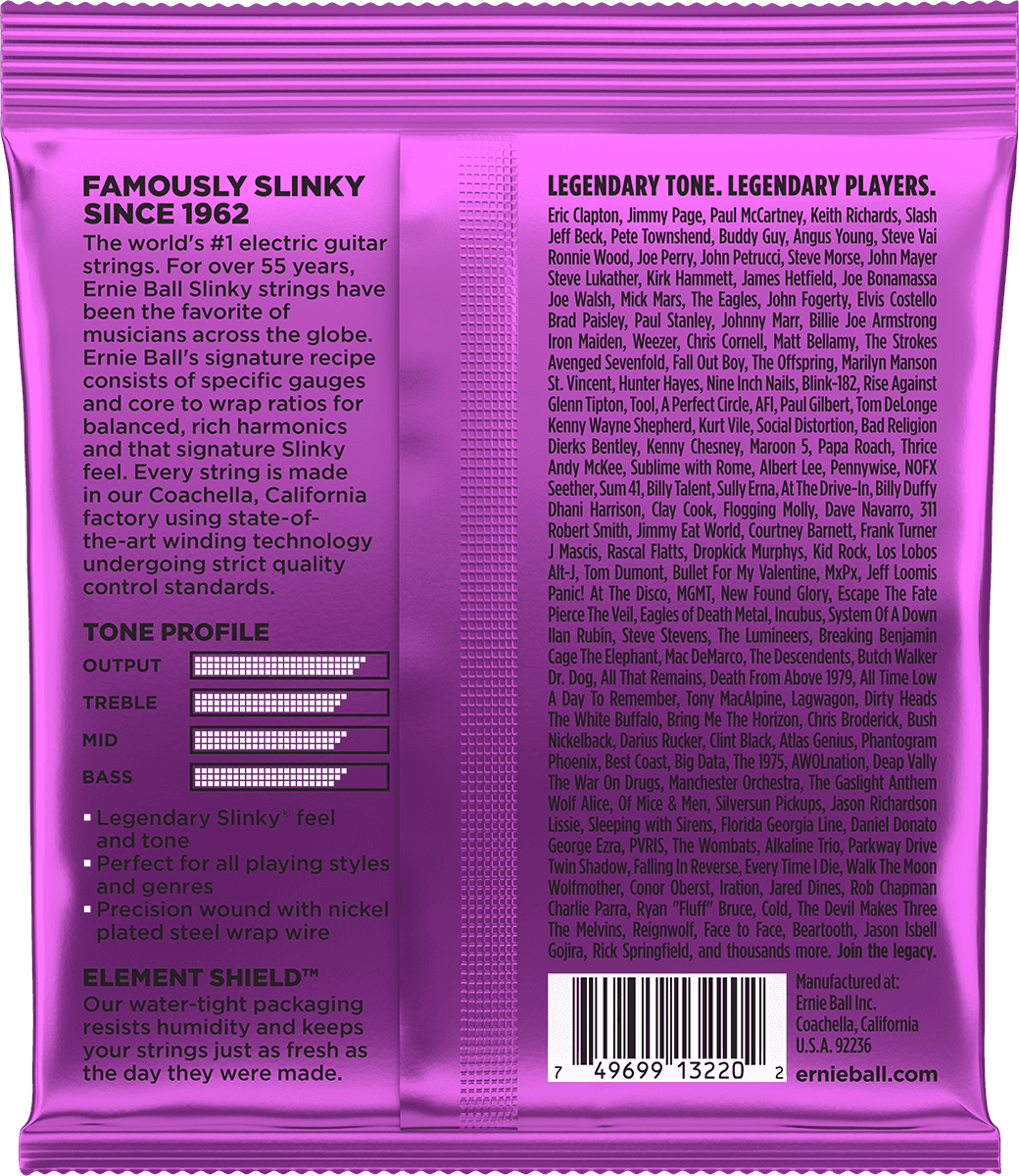 Ernie Ball 3220 Power Slinky 11-48 snaren (3 Pack)