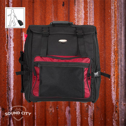 CNB accordeon trolley tas, met wielen, 47h x 45b x 22d, voor 72 bassen