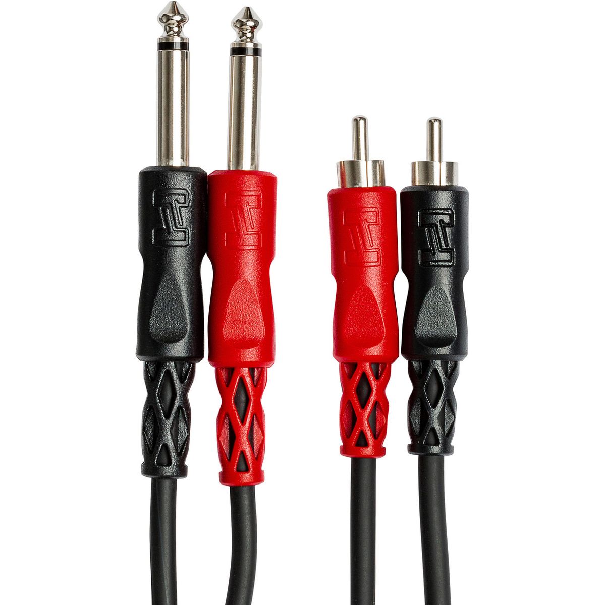 Hosa CPR-202 Stereoint.con Dual 1/4IN TS To Dual RCA 2 M