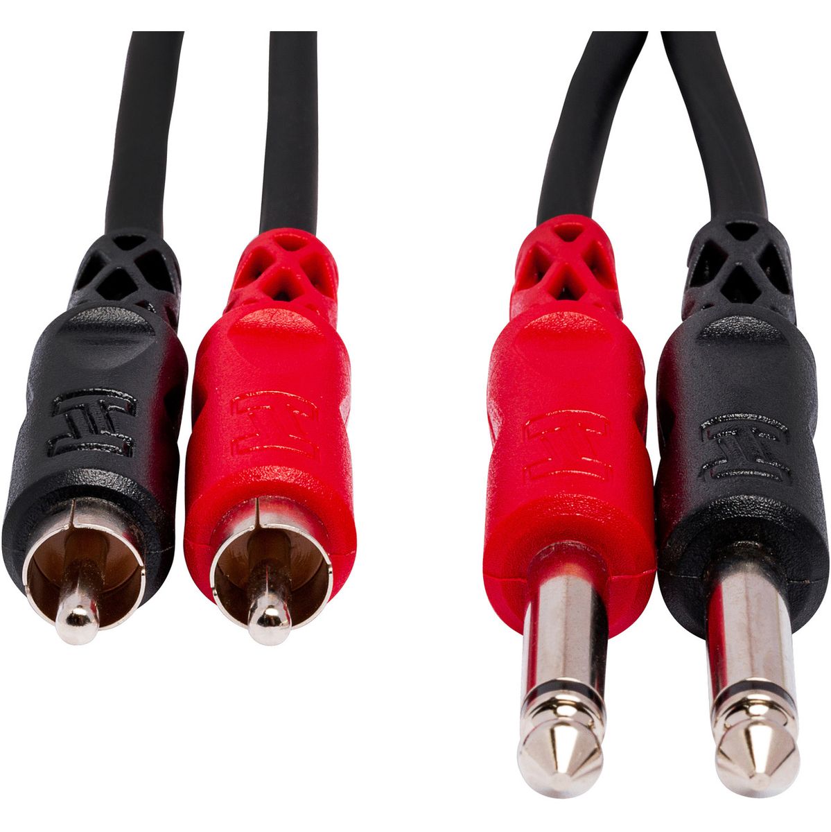 Hosa CPR-203 Stereoint.con Dual 1/4IN TS To Dual RCA 3 M