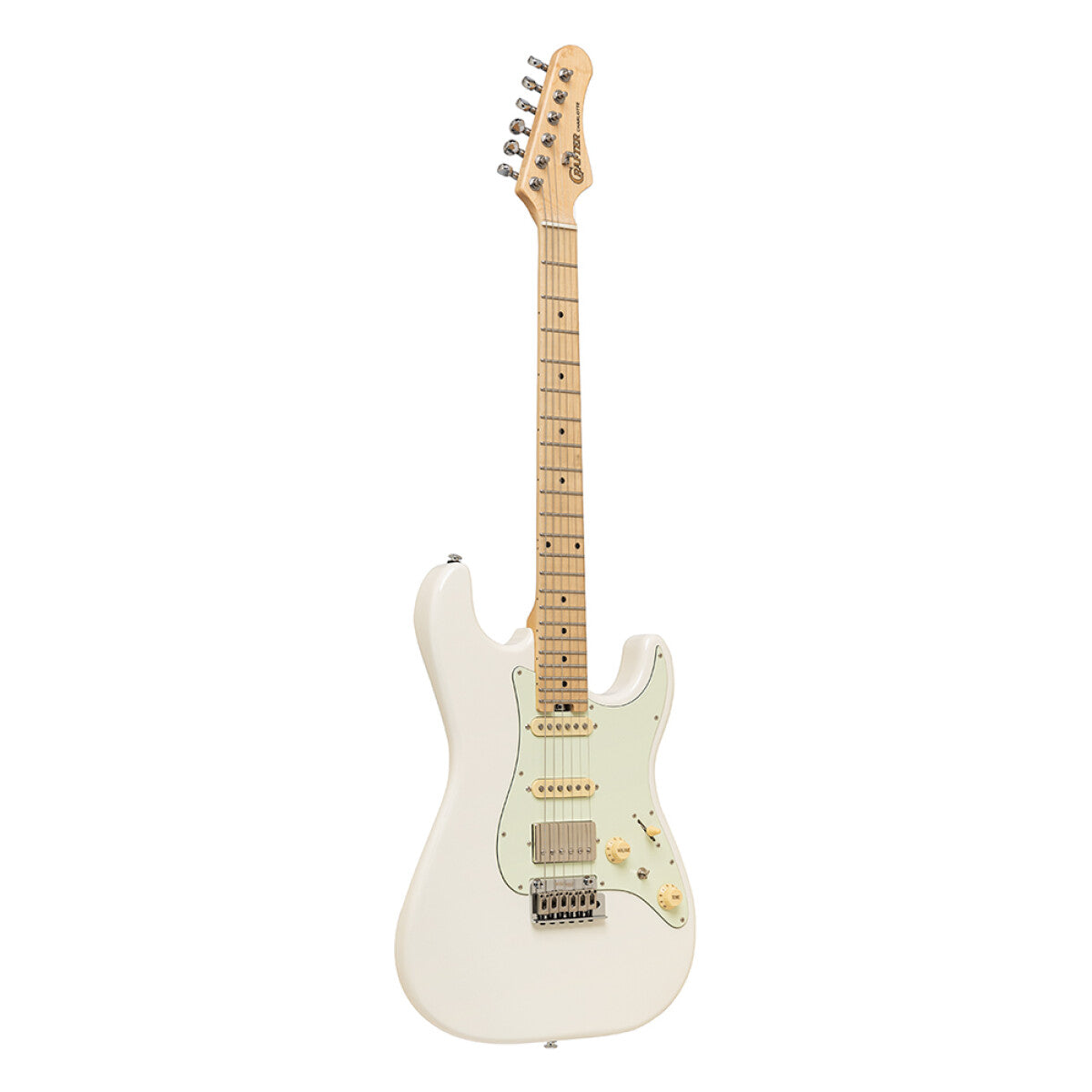 Crafter Charlotte SM OW Olympic White S-style Elektrische gitaar