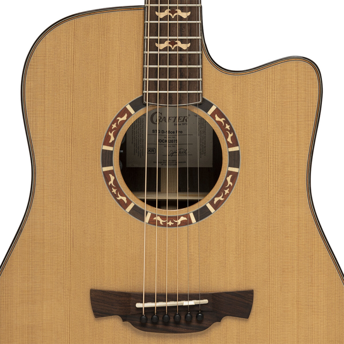 Crafter STG D18CE Pro Natural Dreadnought Westerngitaar
