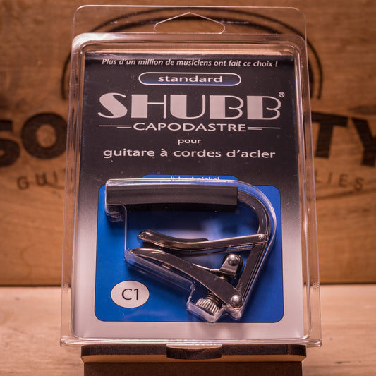 Shubb C1 Akoestisch/elektrisch Nickel Capo