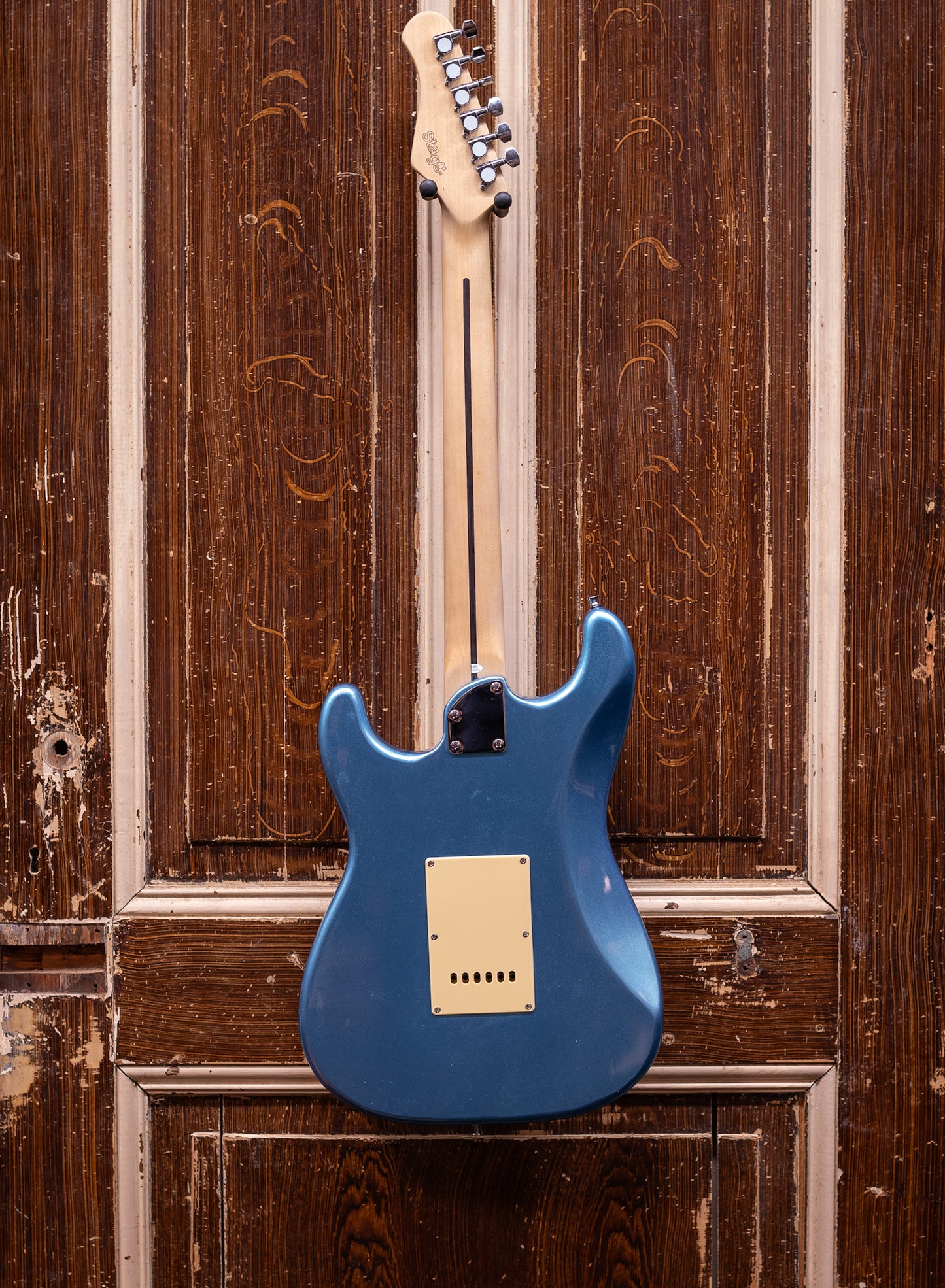 Stagg SES-30 IBM Ice Blue Metallic Stratocaster Elektrische Gitaar