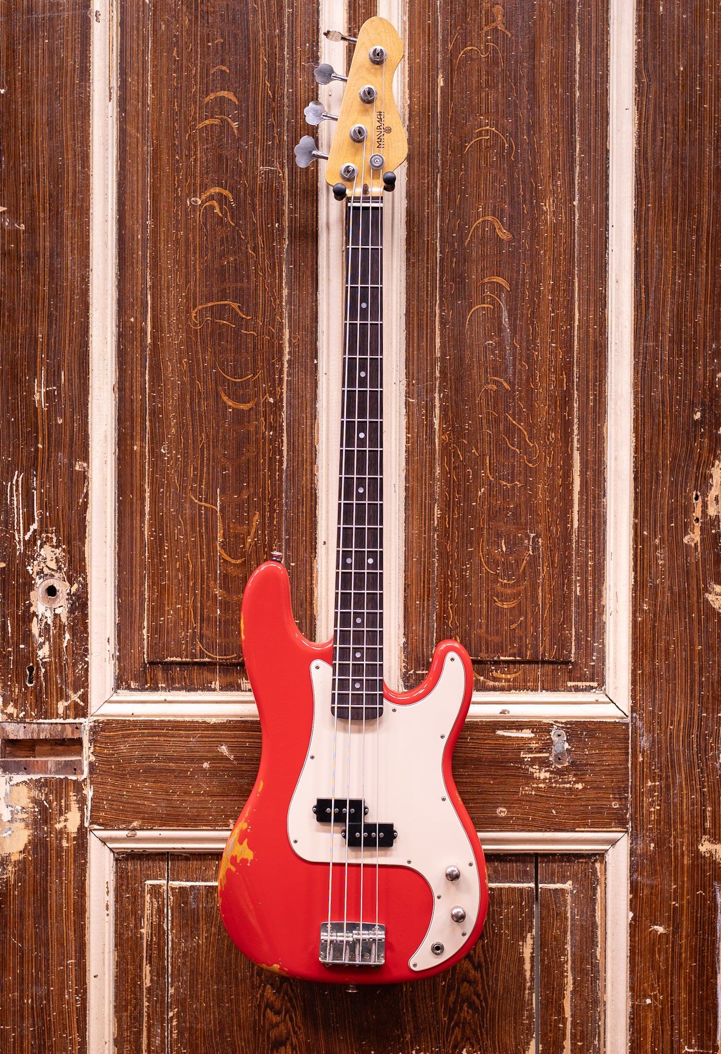 Maybach Motone P Bass Dakota Red 'Red Rooster' Aged Basgitaar