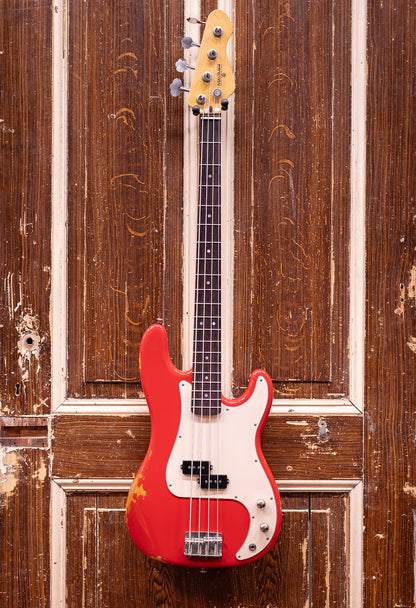 Maybach Motone P Bass Dakota Red 'Red Rooster' Aged Basgitaar