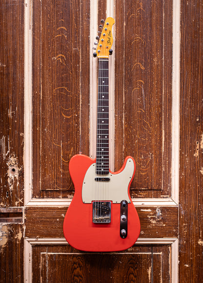 Del-Tone 60's T-Style Fiesta Red Elektrische gitaar