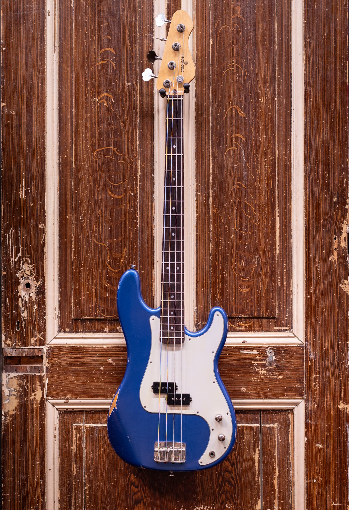 Maybach Motone P-1 Bass Sonic Blue Metallic Aged Basgitaar