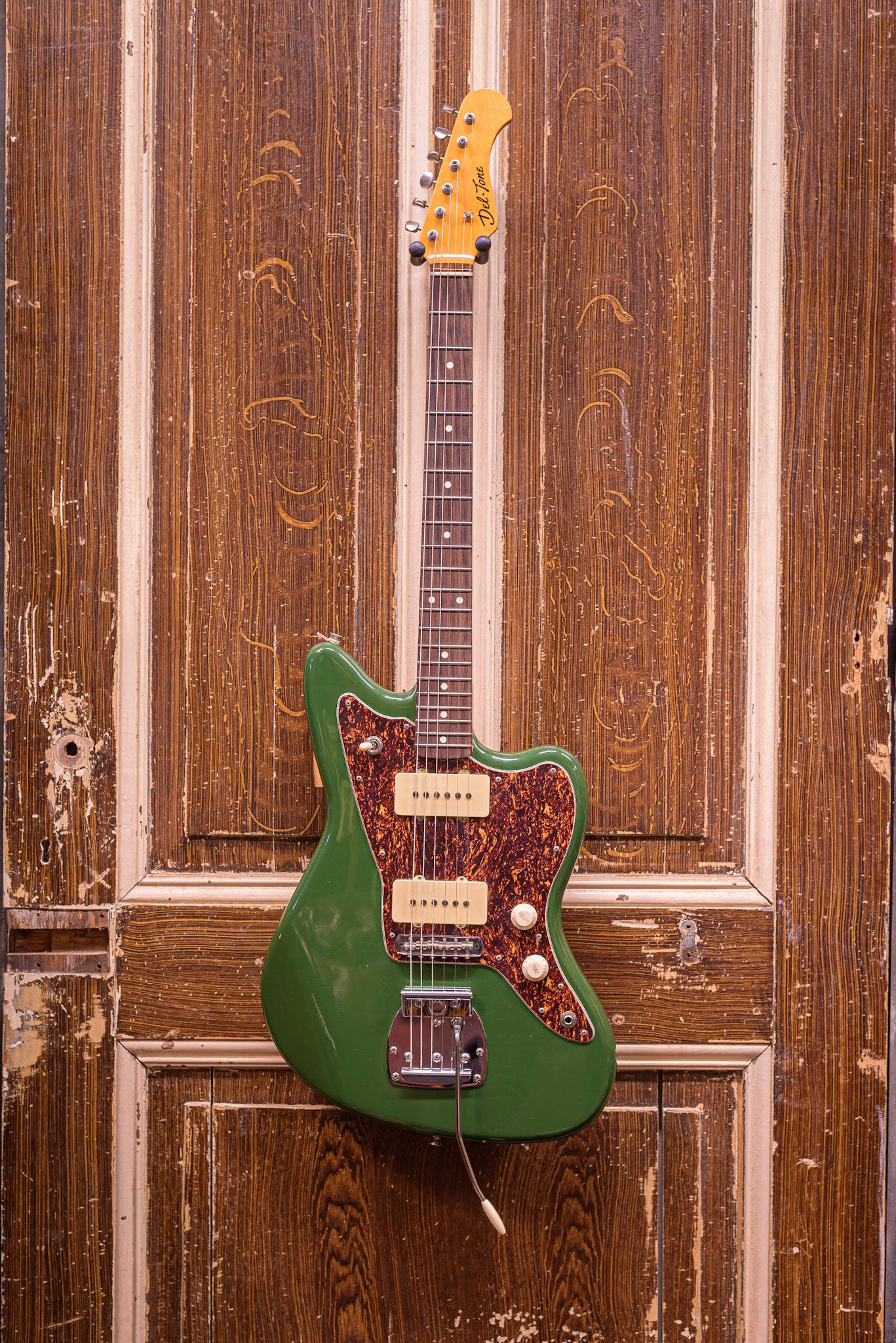 Del-Tone JM-Style British Racing Green Elektrische gitaar