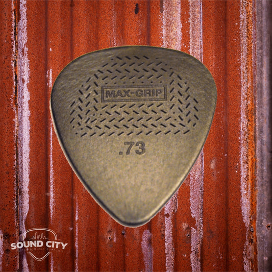Dunlop Plectrum Max Grip Nylon 0.73mm Grijs 6PACK