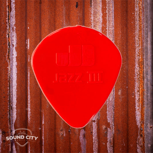 Dunlop Plectrum Jazz III 1.38mm Rood 12PACK