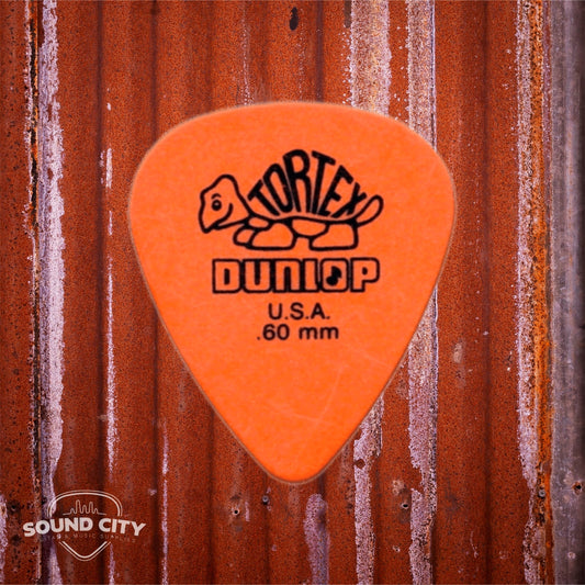 Dunlop Plectrum Tortex Standaard 0.60mm Oranje 6PACK