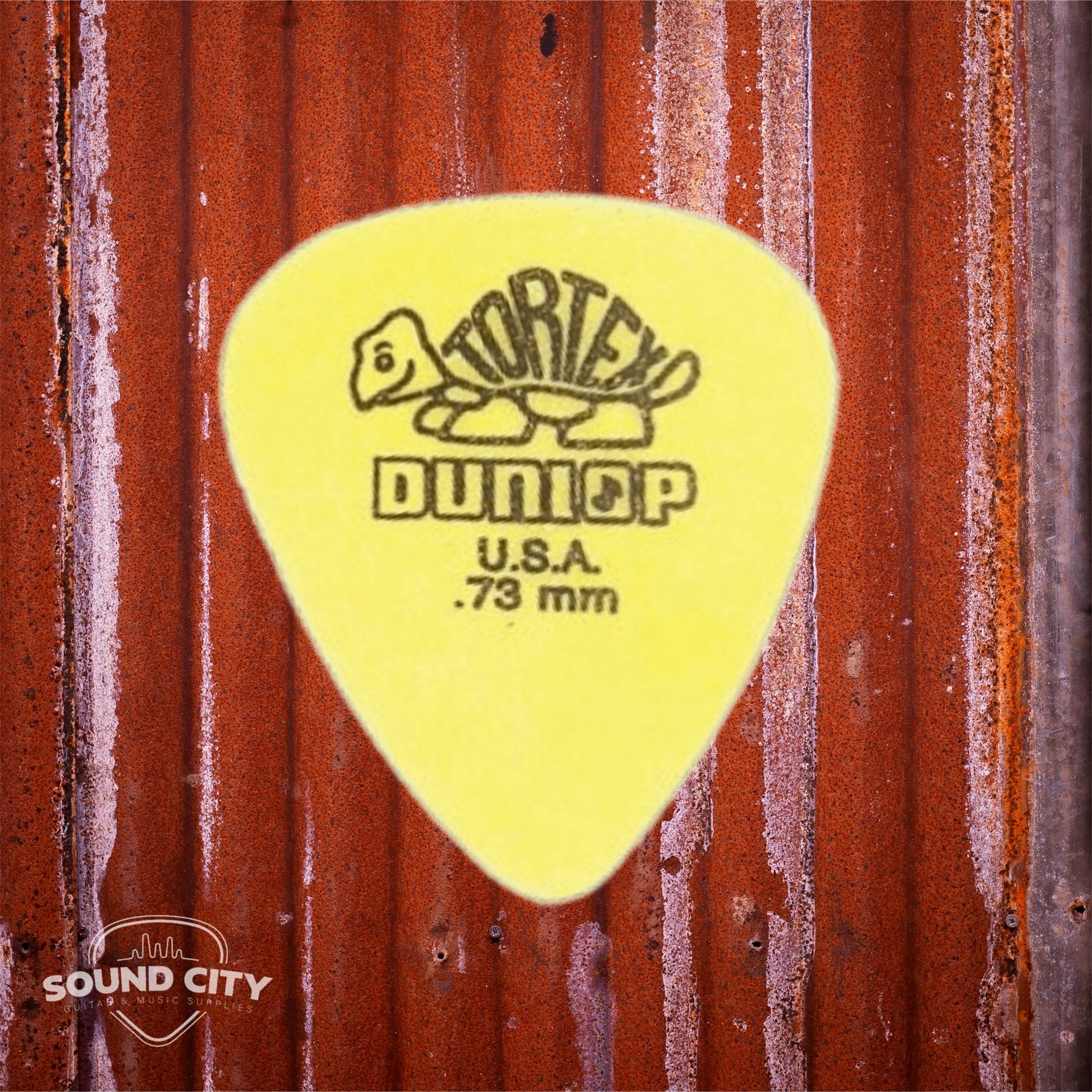 Dunlop Plectrum Tortex Standaard 0.73mm Geel