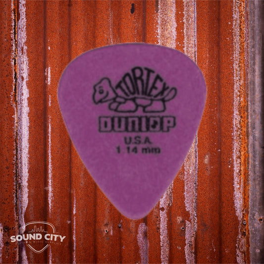 Dunlop Plectrum Tortex Standaard 1.14mm Violet 6PACK