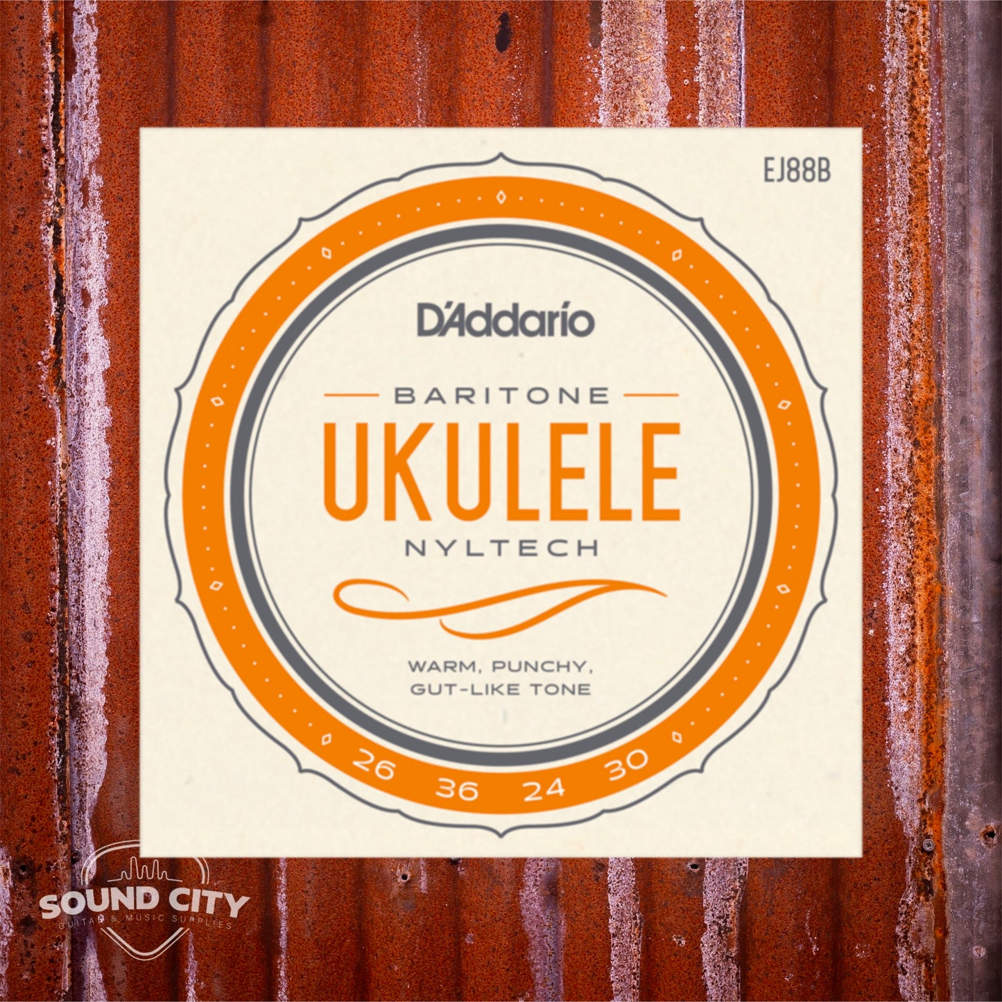 D'Addario EJ88B Baritone, Nyltech Ukelele snaren