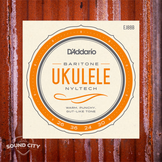 D'Addario EJ88B Baritone, Nyltech Ukelele snaren