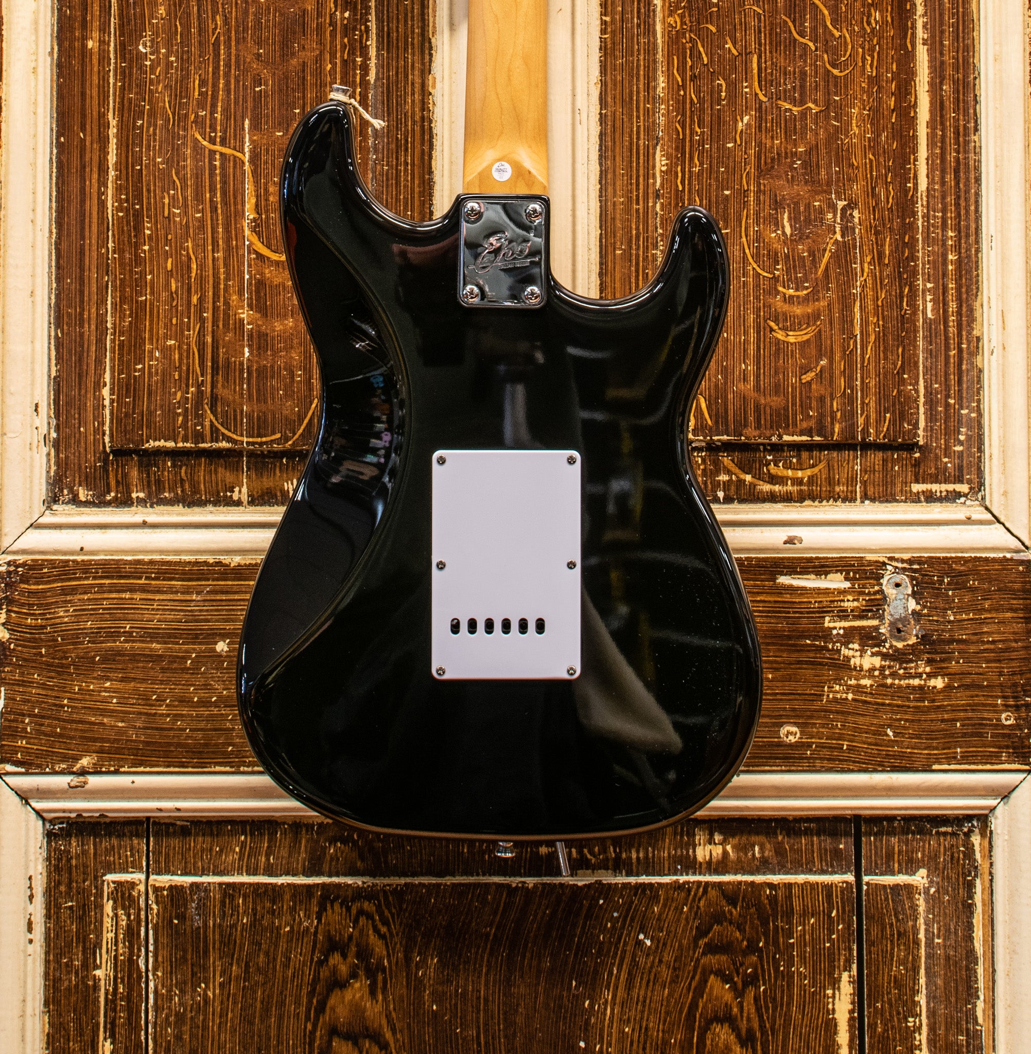 Eko S300-BLK-LH Starter Strat Metallic Black Elektrische Gitaar Linkshandig