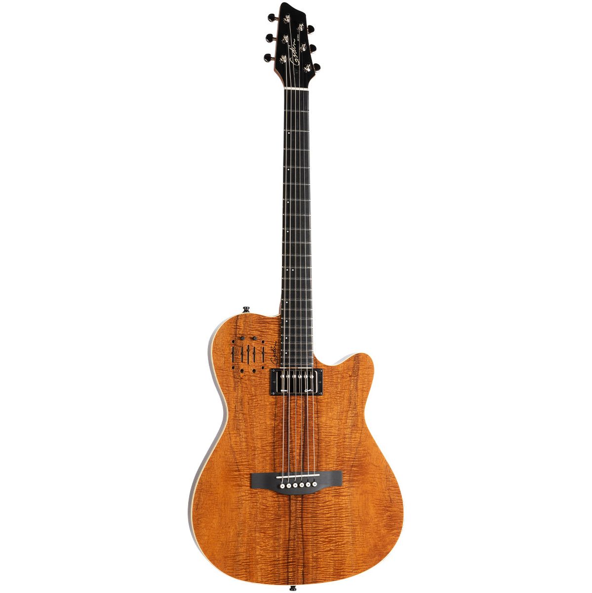 Godin A6 Ultra Elektrische gitaar - Extreme Koa HG Wbag